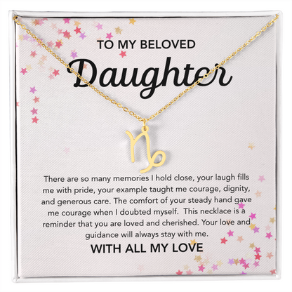 To my Daughter - Zodiac Symbol - Stars