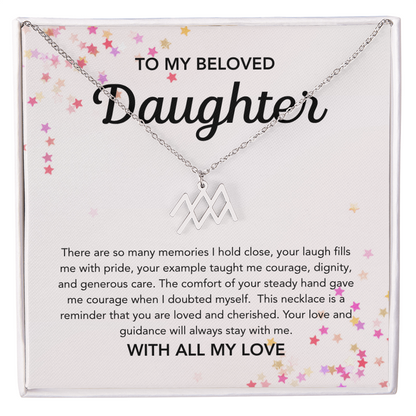 To my Daughter - Zodiac Symbol - Stars