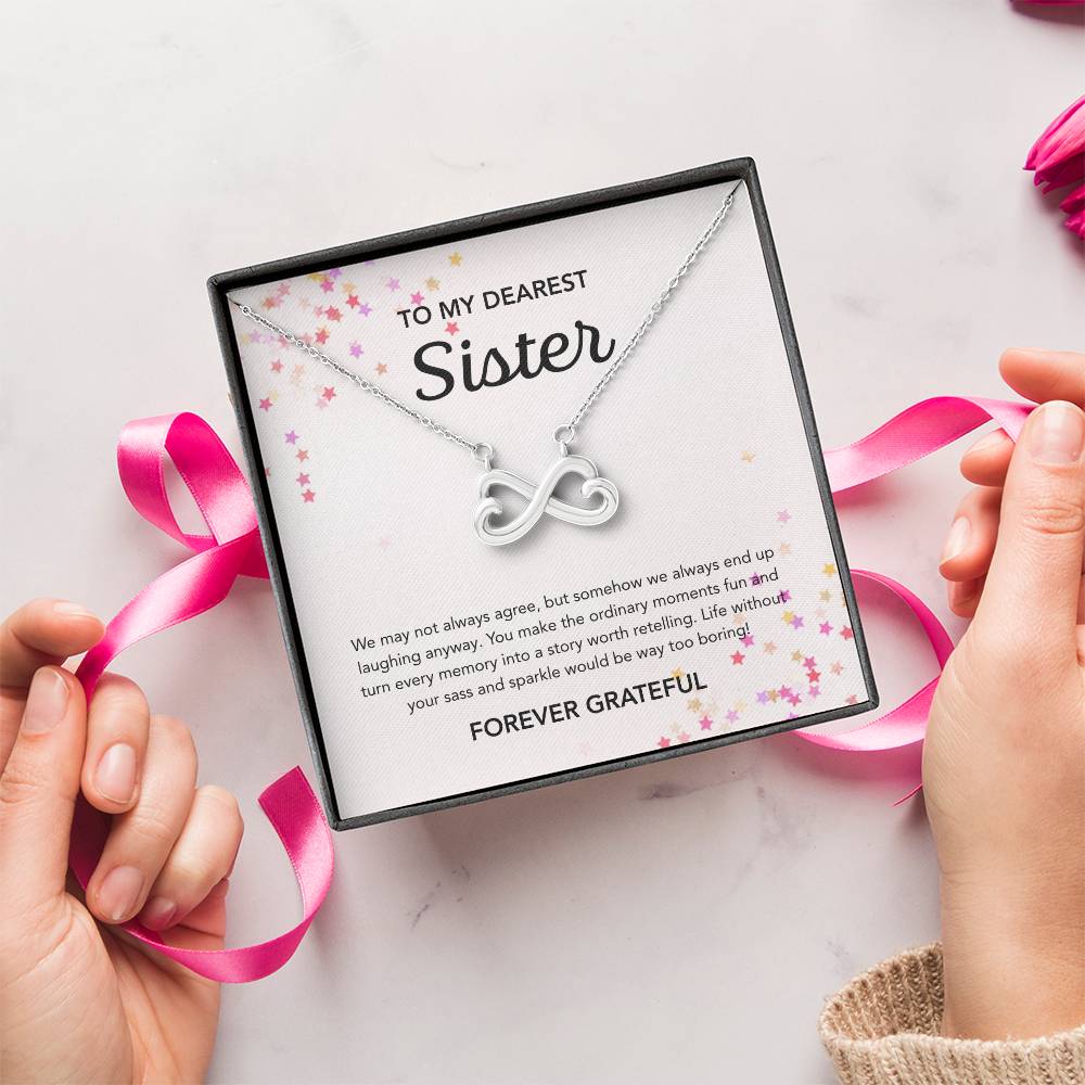 To my Sister - Endless Love Necklace - Stars