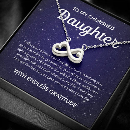 To my Daughter - Endless Love Necklace - Night Stars