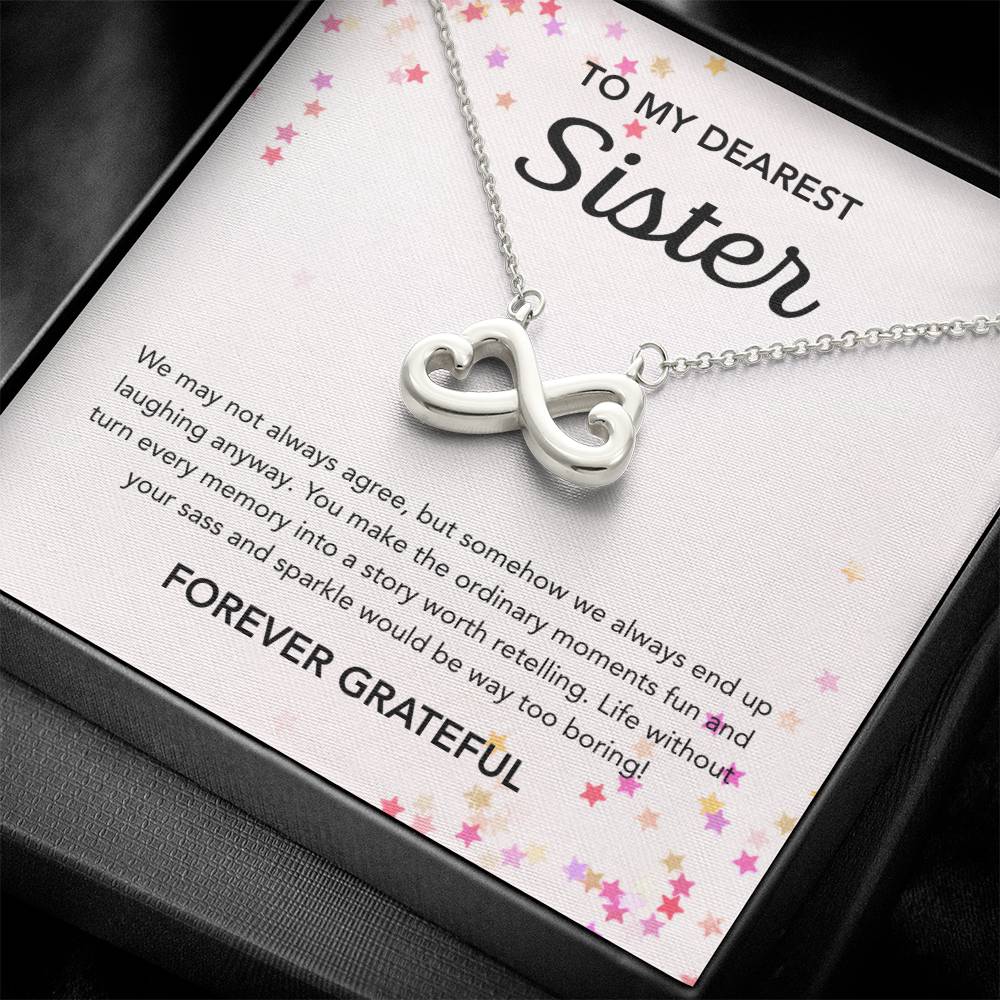 To my Sister - Endless Love Necklace - Stars