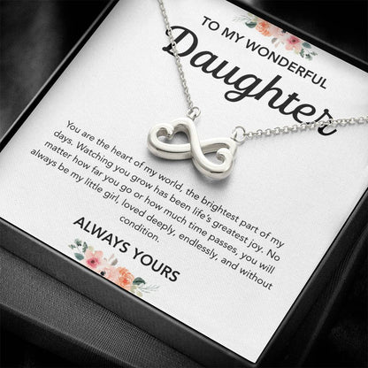 To my Daughter - Endless Love Necklace - Flowers