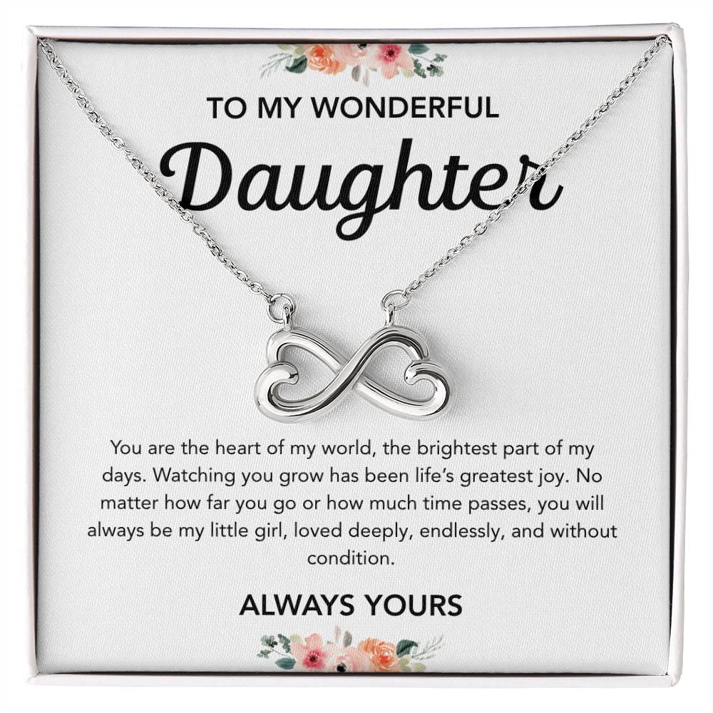 To my Daughter - Endless Love Necklace - Flowers