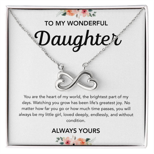 To my Daughter - Endless Love Necklace - Flowers
