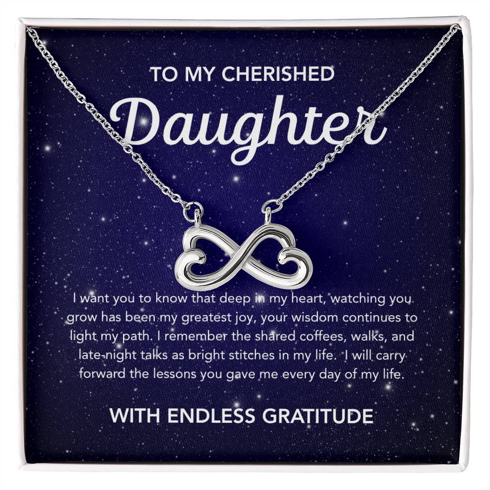 To my Daughter - Endless Love Necklace - Night Stars