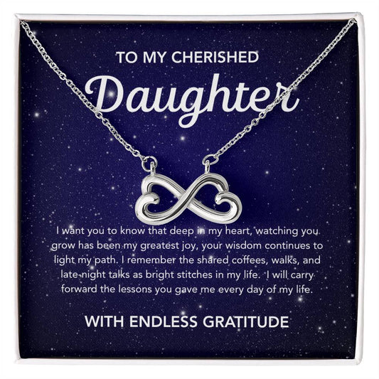 To my Daughter - Endless Love Necklace - Night Stars
