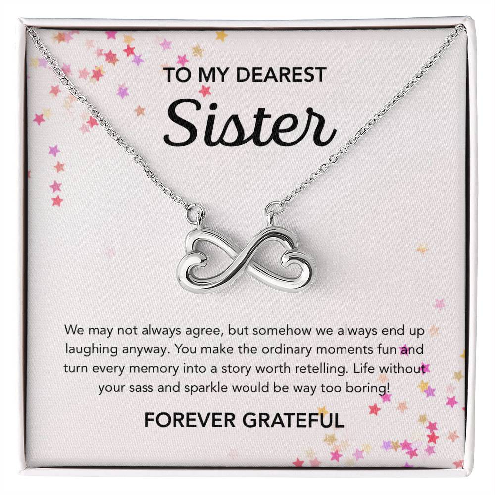 To my Sister - Endless Love Necklace - Stars