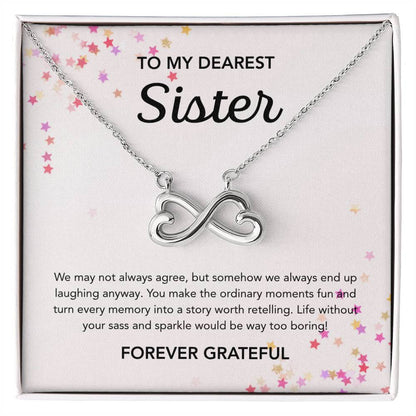 To my Sister - Endless Love Necklace - Stars