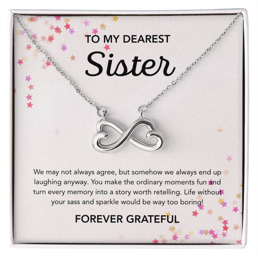 To my Sister - Endless Love Necklace - Stars