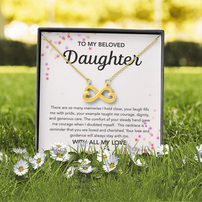 To my Daughter - Endless Love Necklace - Stars
