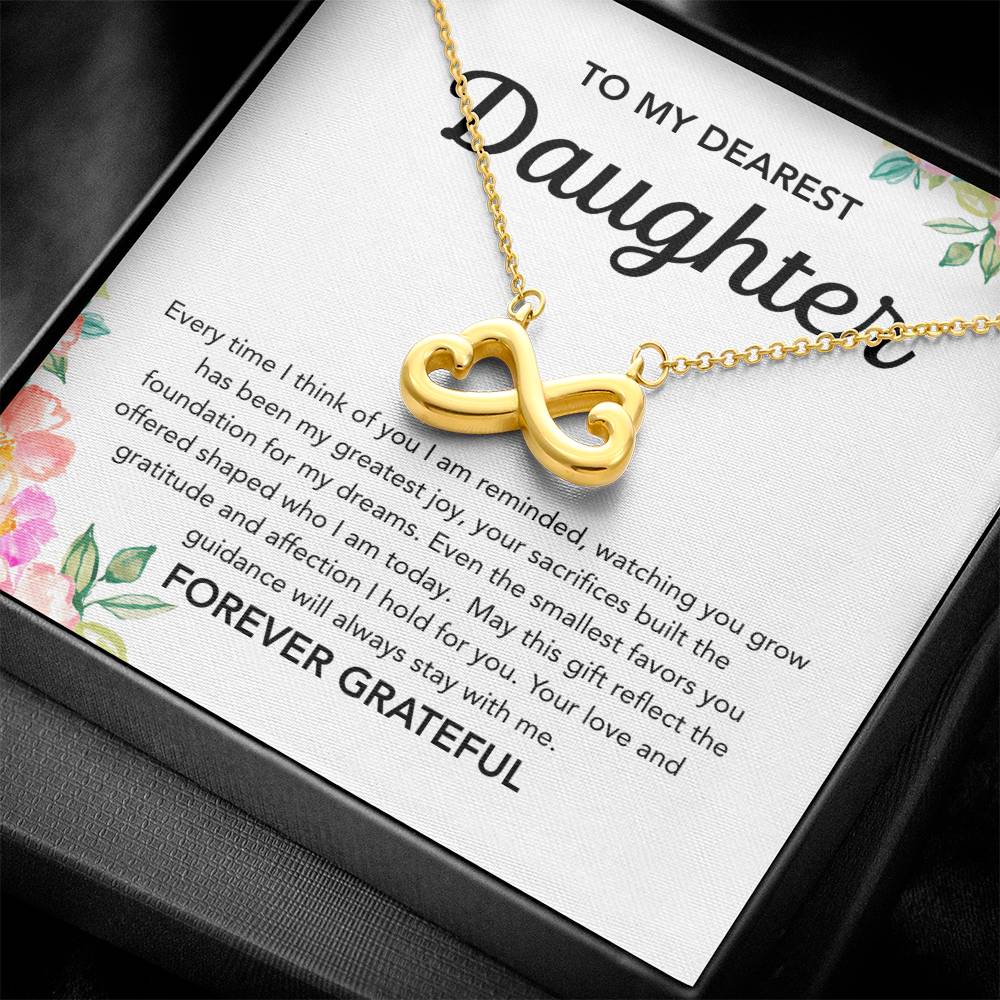 To my Daughter - Endless Love Necklace - Flowers