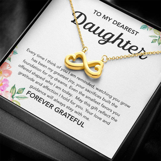 To my Daughter - Endless Love Necklace - Flowers