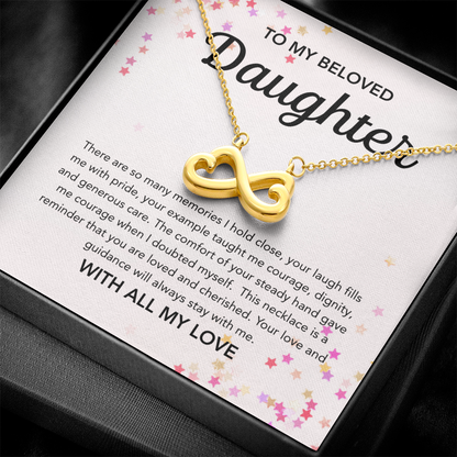 To my Daughter - Endless Love Necklace - Stars