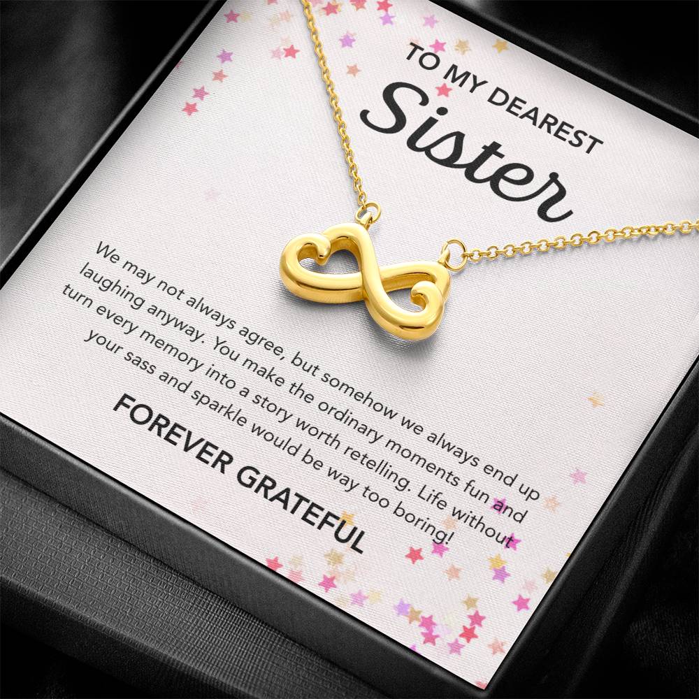 To my Sister - Endless Love Necklace - Stars