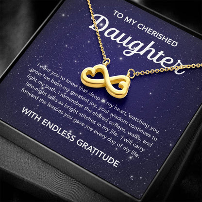 To my Daughter - Endless Love Necklace - Night Stars