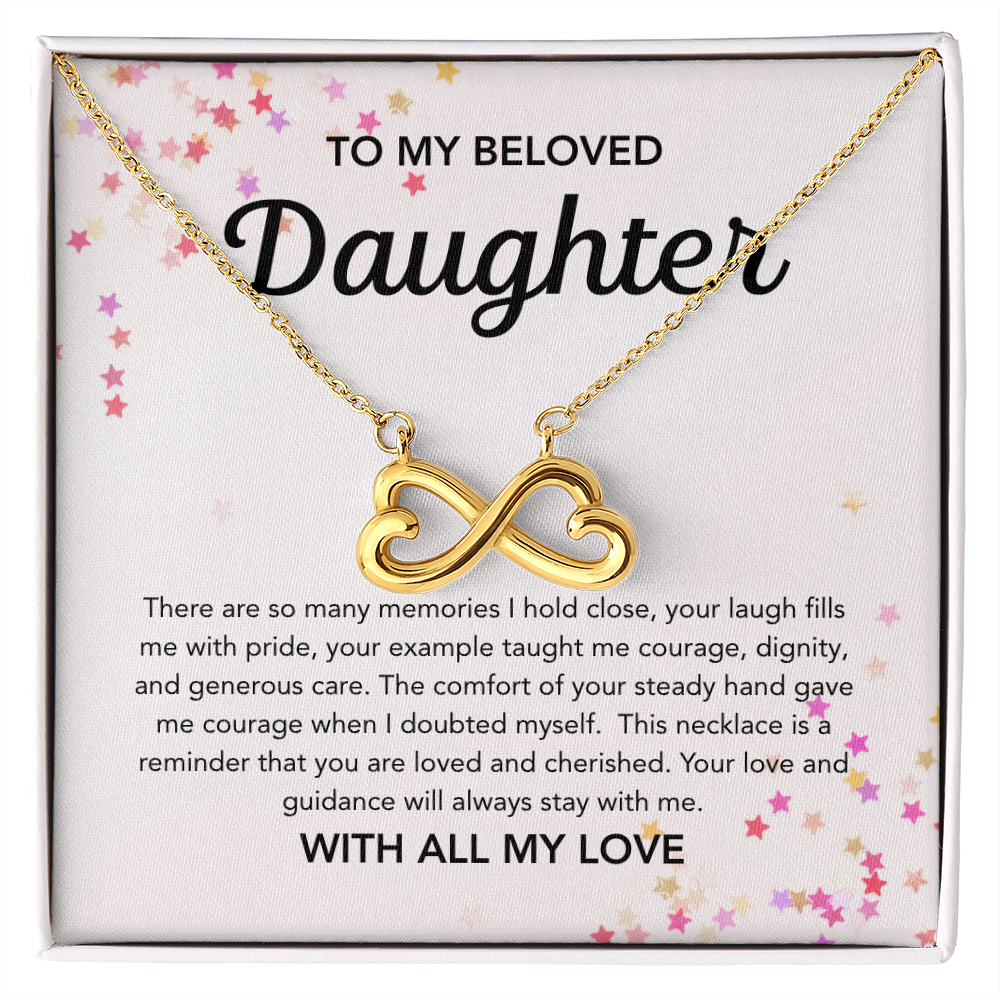 To my Daughter - Endless Love Necklace - Stars