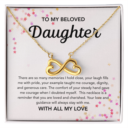 To my Daughter - Endless Love Necklace - Stars