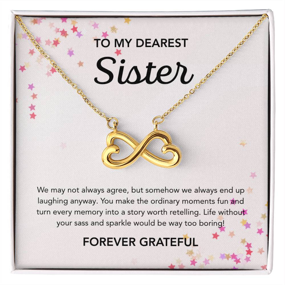 To my Sister - Endless Love Necklace - Stars