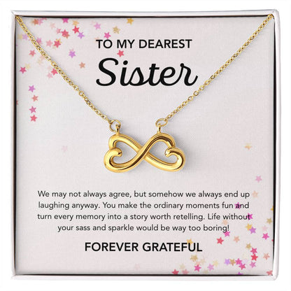 To my Sister - Endless Love Necklace - Stars
