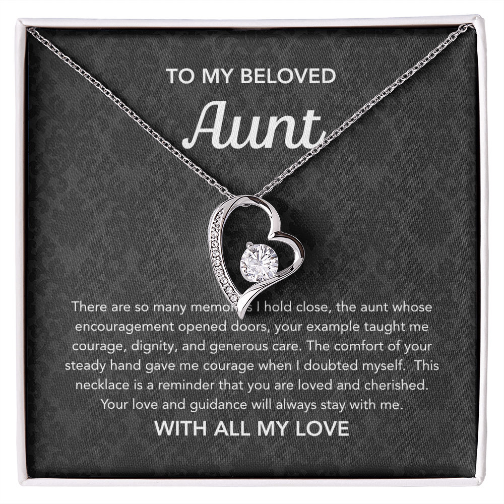 To my Aunt - Forever Love Necklace - Damsak