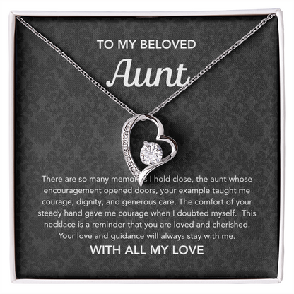 To my Aunt - Forever Love Necklace - Damsak