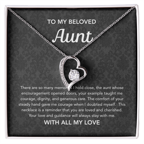 To my Aunt - Forever Love Necklace - Damsak
