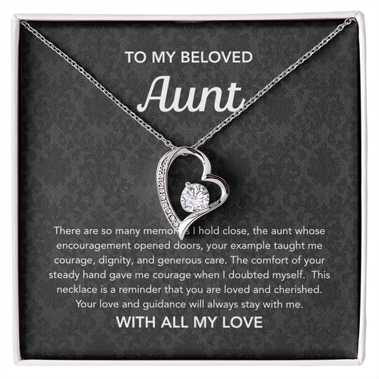 To my Aunt - Forever Love Necklace - Damsak