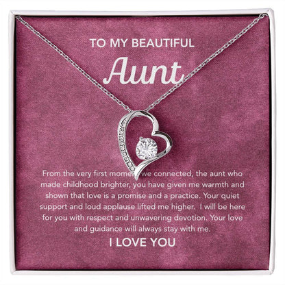 To my Aunt - Forever Love Necklace - Velvet Pattern