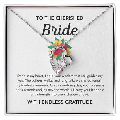 To my Bride - Forever Love Necklace - Bridal Bouquet