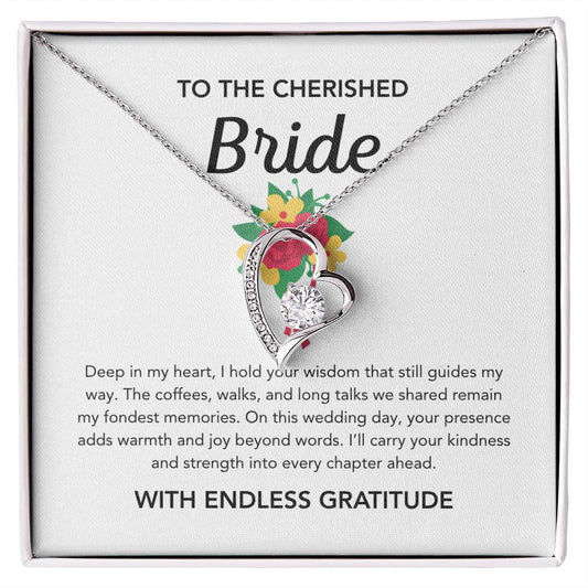 To my Bride - Forever Love Necklace - Bridal Bouquet