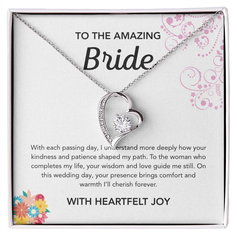 To my Bride - Forever Love Necklace - Bridal Bouquet