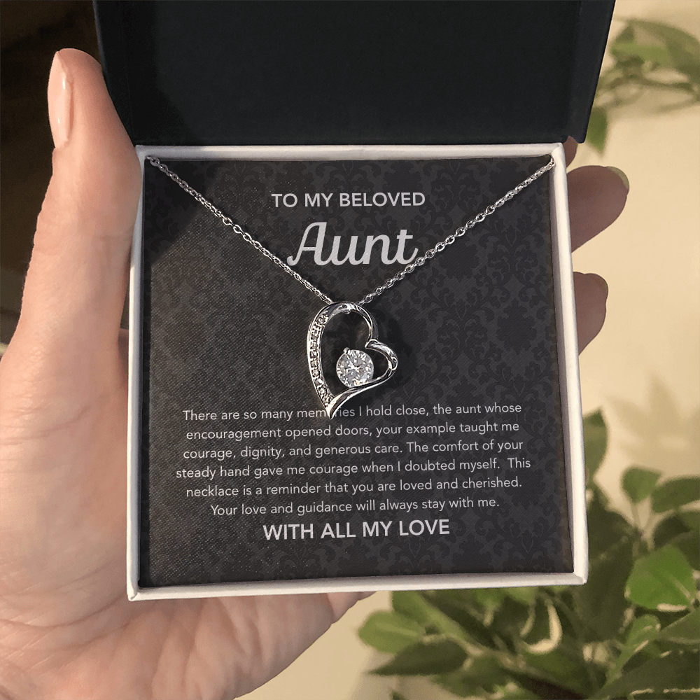 To my Aunt - Forever Love Necklace - Damsak