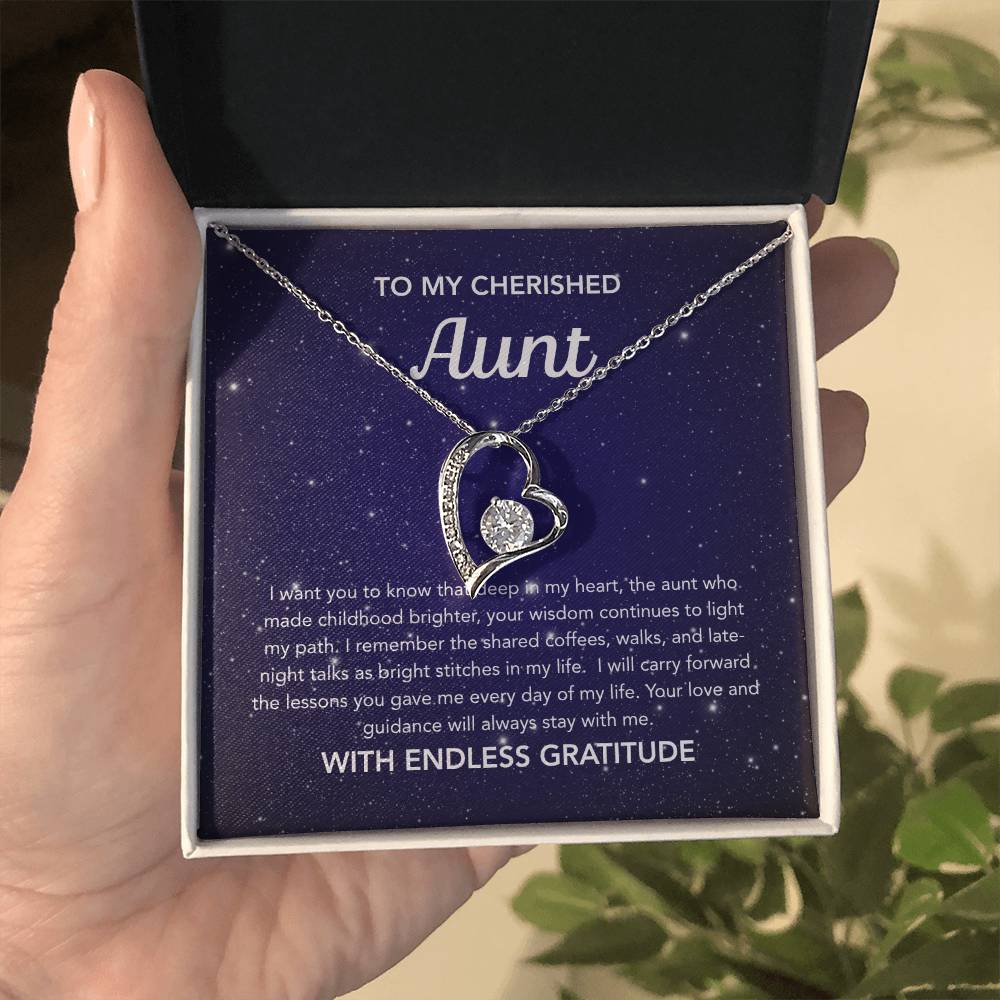 To my Aunt - Forever Love Necklace - Night Stars