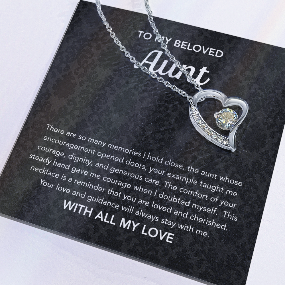 To my Aunt - Forever Love Necklace - Damsak