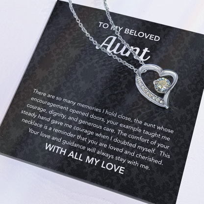 To my Aunt - Forever Love Necklace - Damsak
