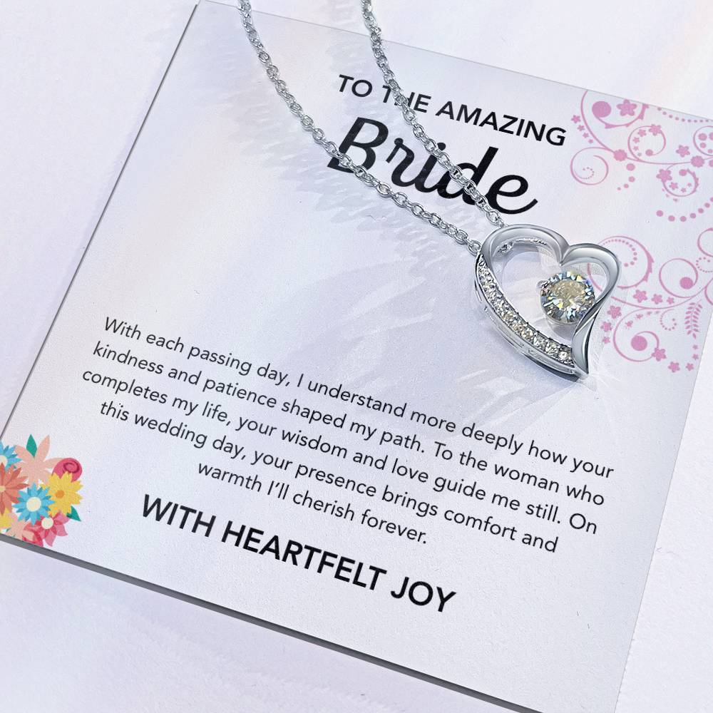 To my Bride - Forever Love Necklace - Bridal Bouquet