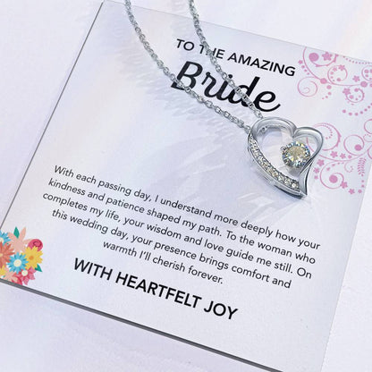 To my Bride - Forever Love Necklace - Bridal Bouquet