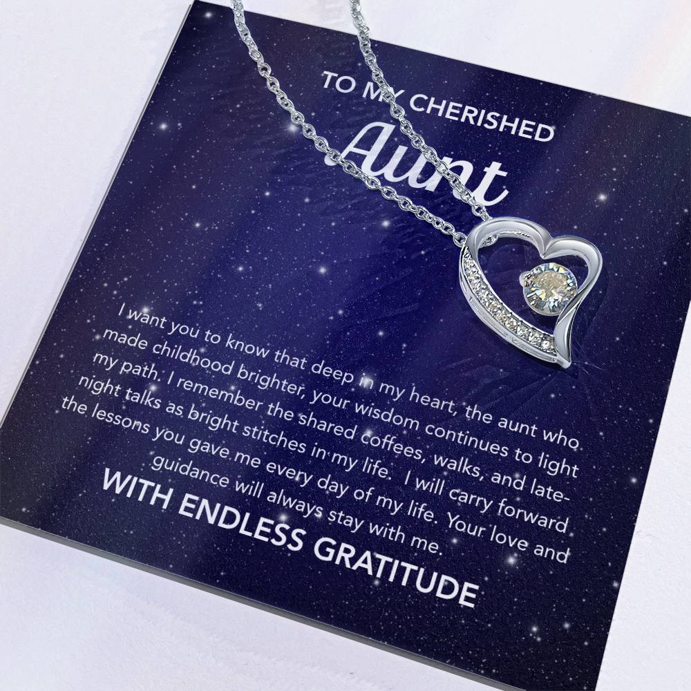 To my Aunt - Forever Love Necklace - Night Stars