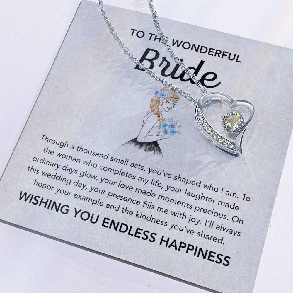 To my Bride - Forever Love Necklace - Bridal Bouquet
