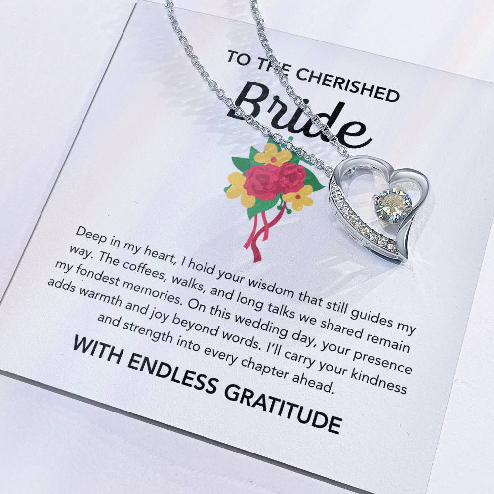 To my Bride - Forever Love Necklace - Bridal Bouquet