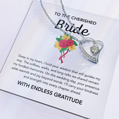 To my Bride - Forever Love Necklace - Bridal Bouquet