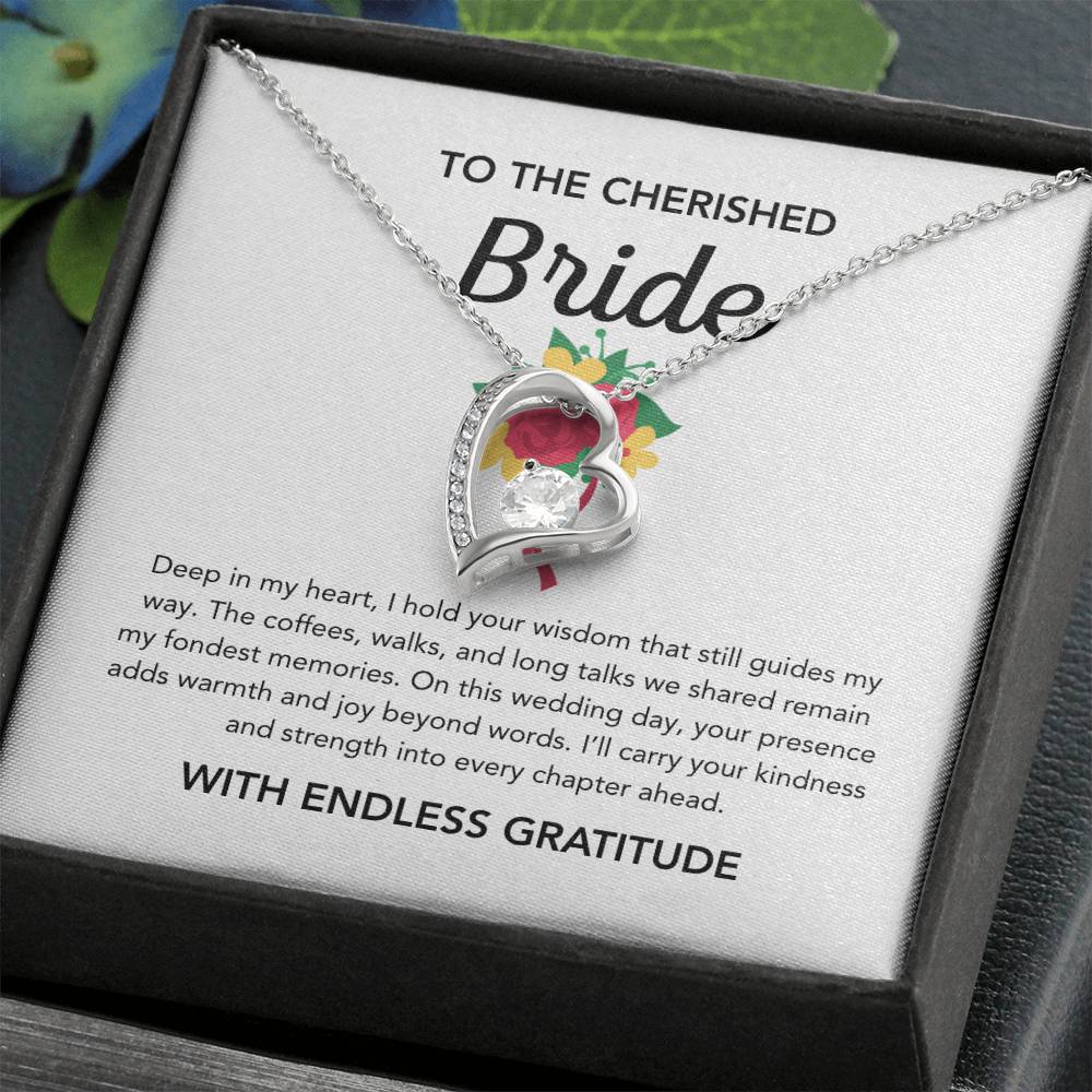 To my Bride - Forever Love Necklace - Bridal Bouquet