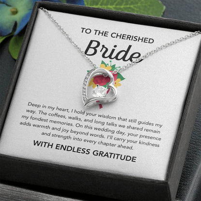 To my Bride - Forever Love Necklace - Bridal Bouquet