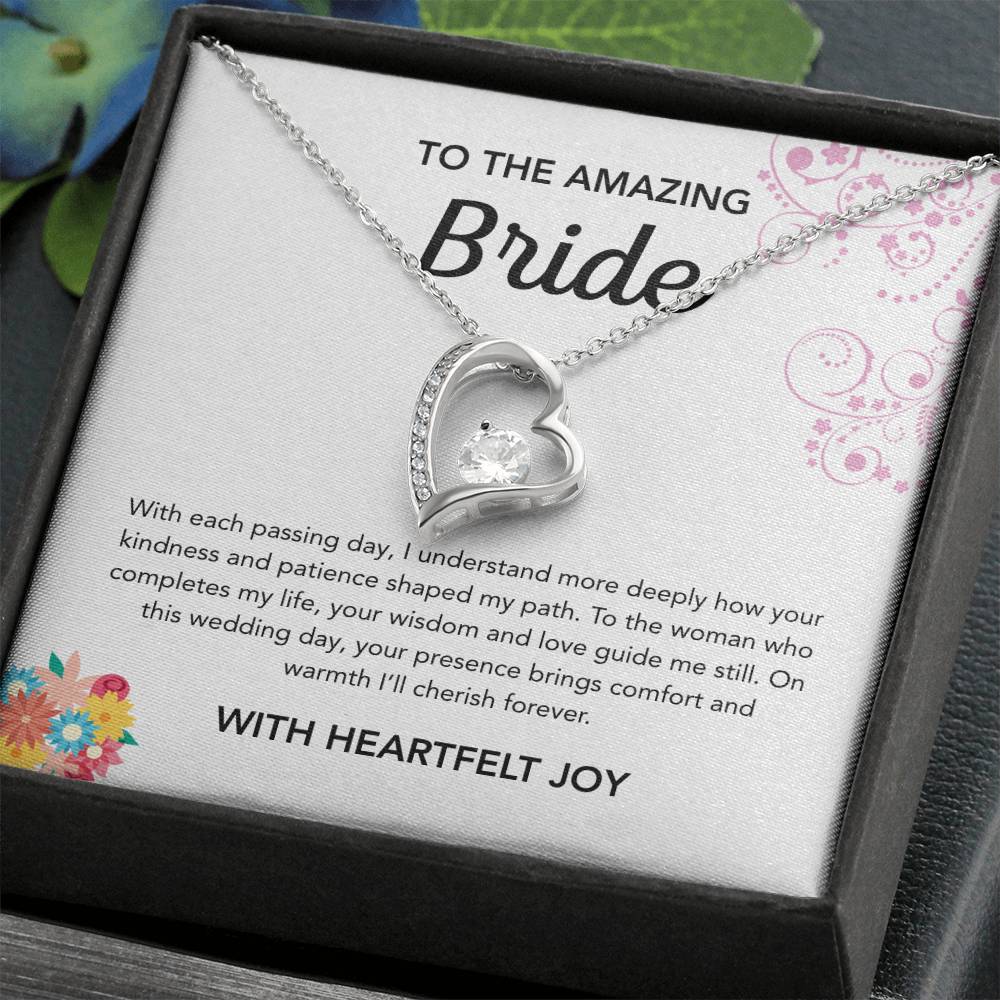 To my Bride - Forever Love Necklace - Bridal Bouquet
