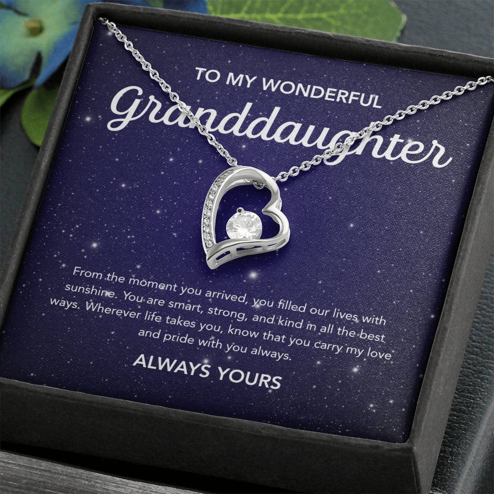 To my Granddaughter - Forever Love Necklace - Night Stars