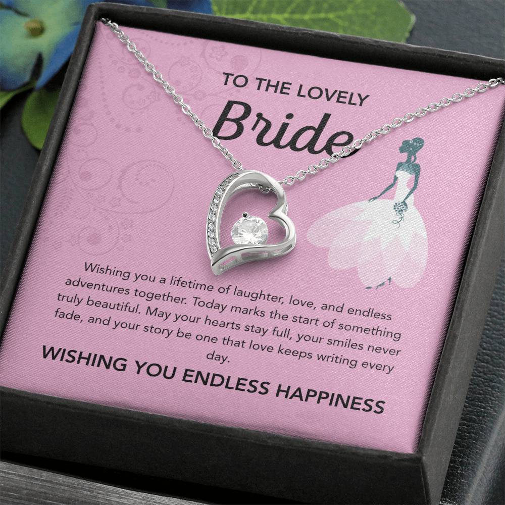 To my Bride - Forever Love Necklace - Pink