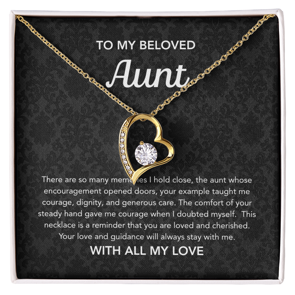 To my Aunt - Forever Love Necklace - Damsak