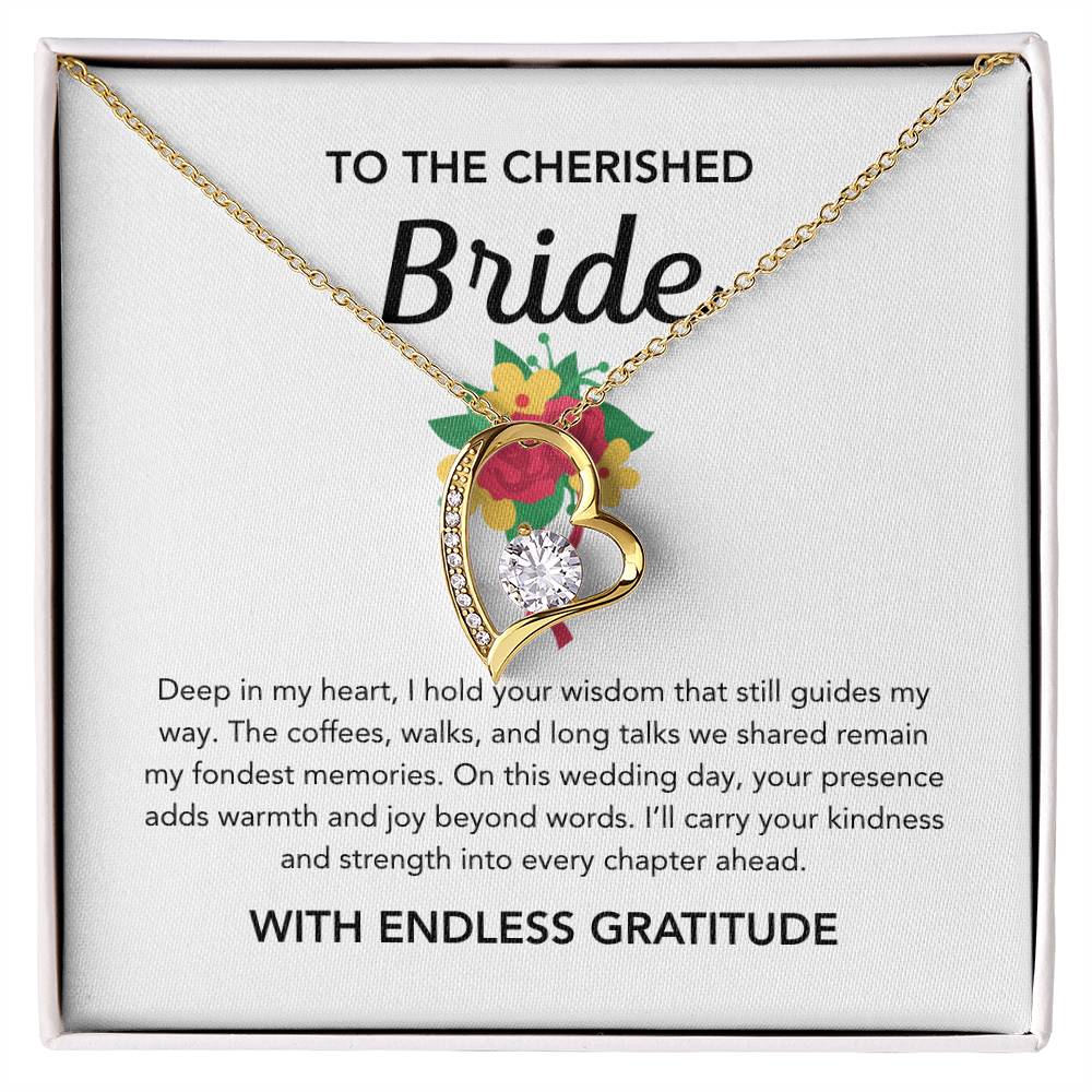 To my Bride - Forever Love Necklace - Bridal Bouquet