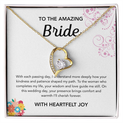 To my Bride - Forever Love Necklace - Bridal Bouquet