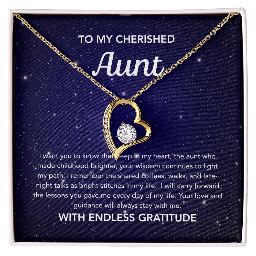 To my Aunt - Forever Love Necklace - Night Stars